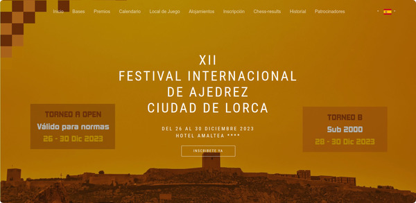 XII Festival International De Ajedrez Ciudad De Lorca