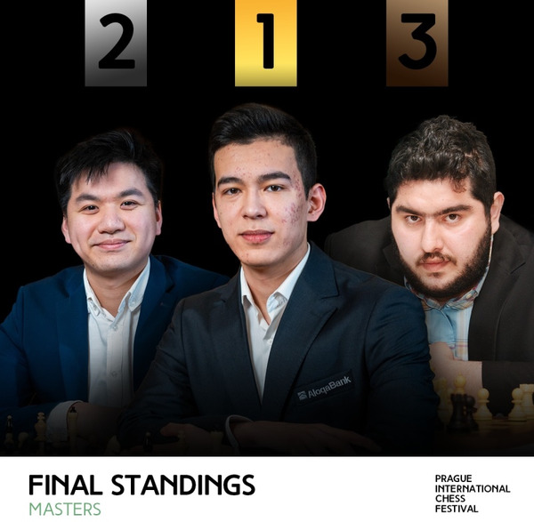 Призёры турнира Masters на Prague International Chess Festival 2024
