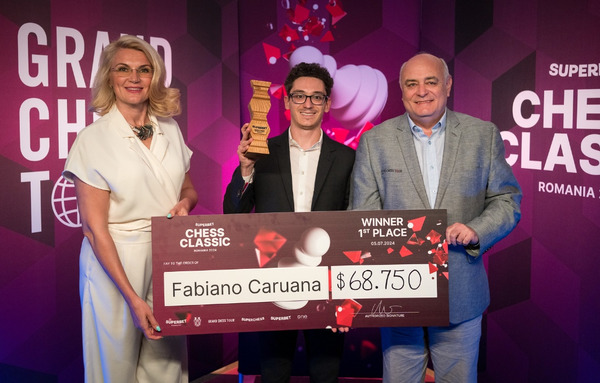 Фабиано Каруана выиграл Superbet Romania Chess Classic 2024
