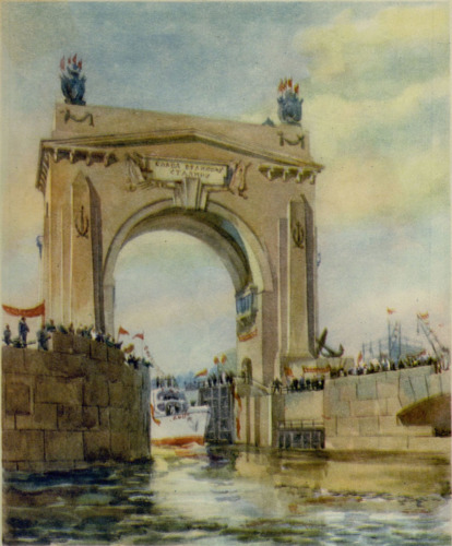 На канале Волга — Дон (картина А. Бельского и Л. Дятлова)